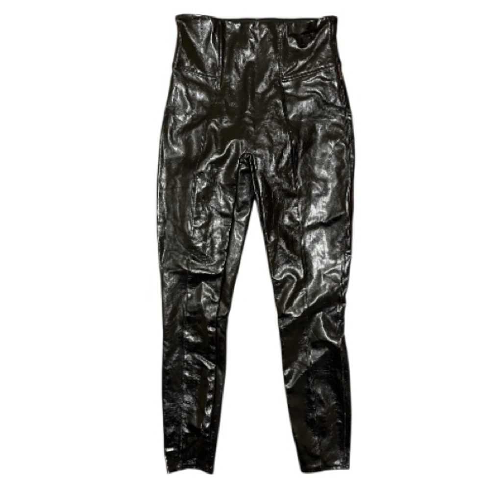 SPANX Black Faux Leather Leggings